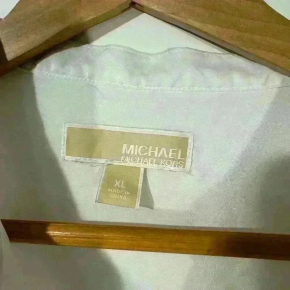 Michael Kors Longsleeve Zipper Tuxedo Shirt - Picture 7 of 7